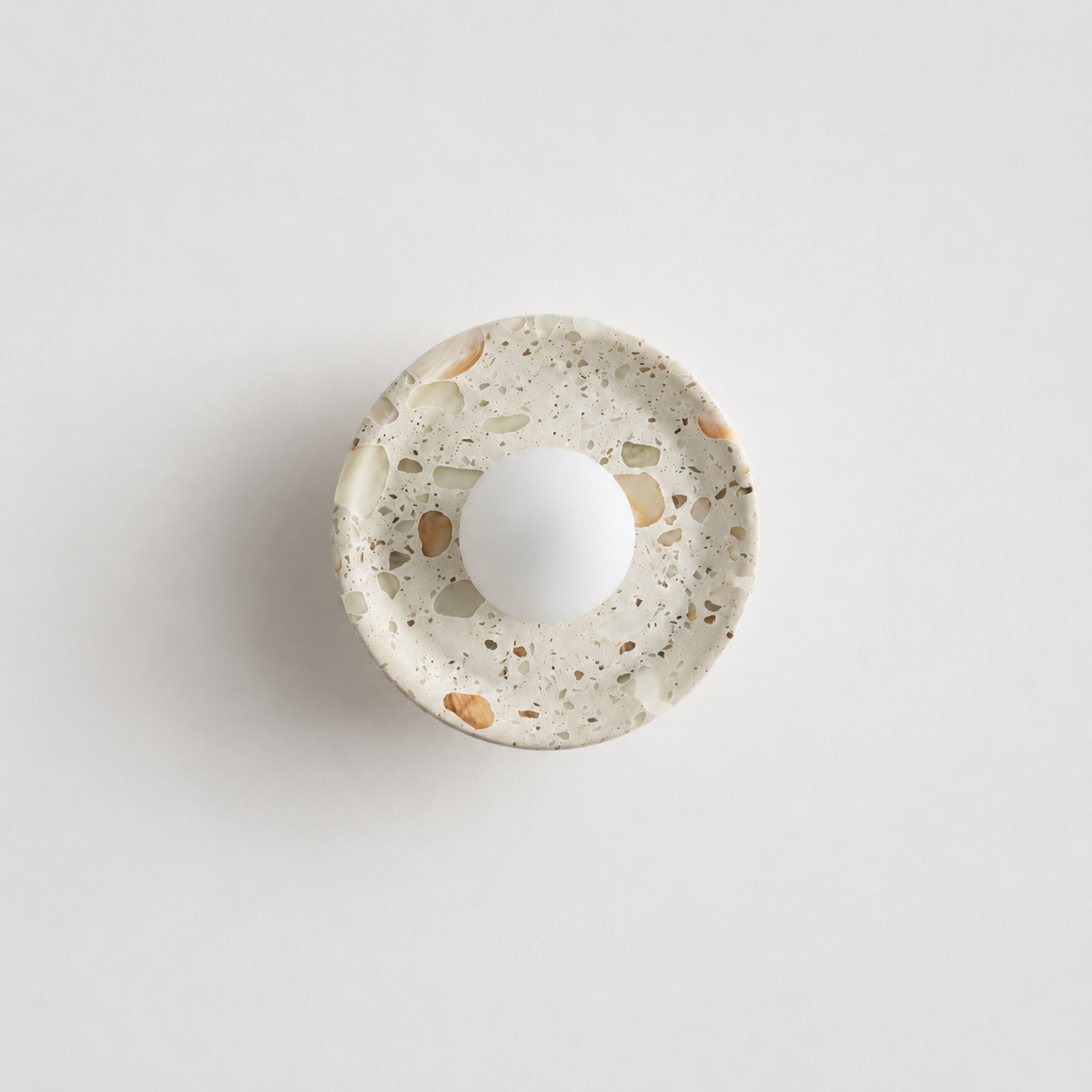 Travolith Luminous Stone Halo Wall Sconce – French Wabi-Sabi Ambient Light - product view 4