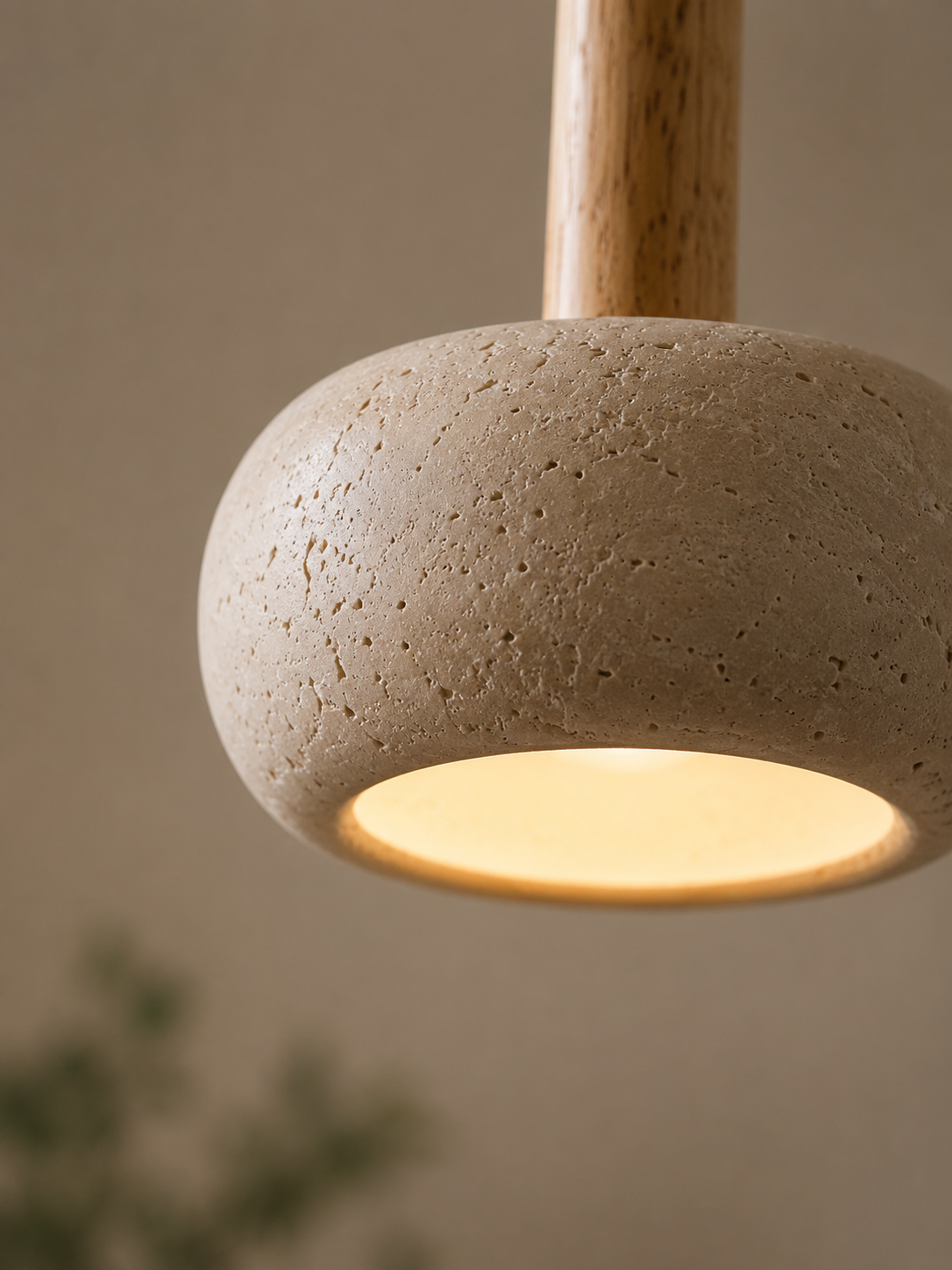 Travolith Halo Travertine Pendant Light - product view 7