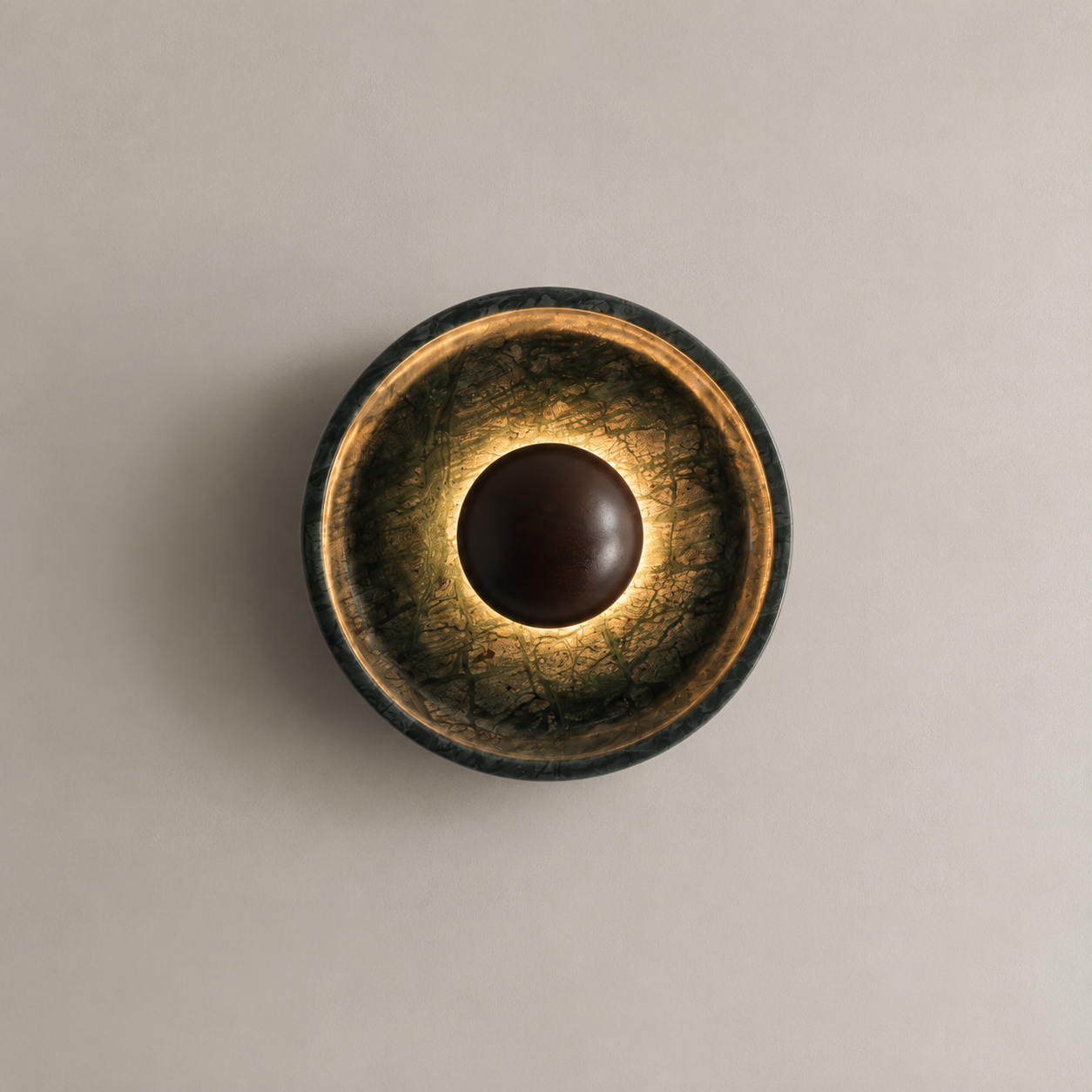 Travolith Emerald Eclipse Indian Stone Wall Sconce - Model 6530 - product view 7
