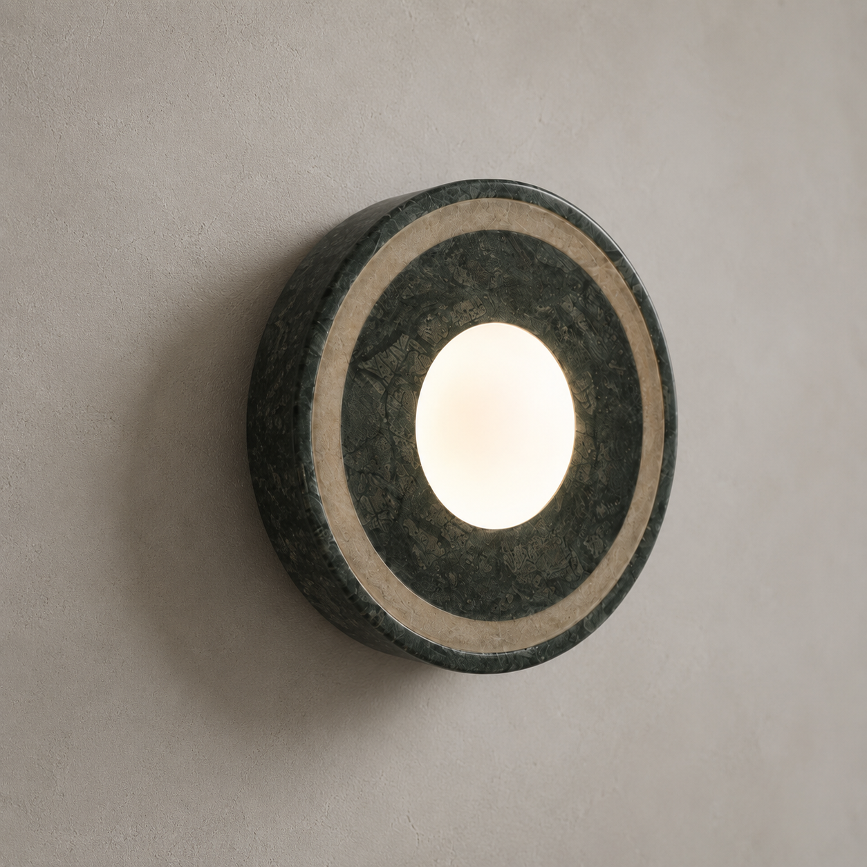 Travolith Emerald Eclipse Indian Stone Wall Sconce - Model 6526 - product view 8