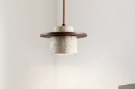 Model 6149 Travertine Pendant Light