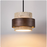 Model 6192 Travertine Pendant Light