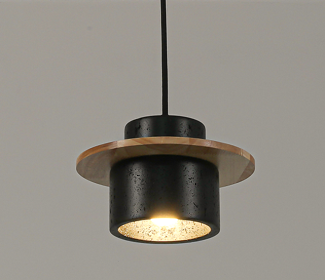 Model 6912 Black Travertine Light